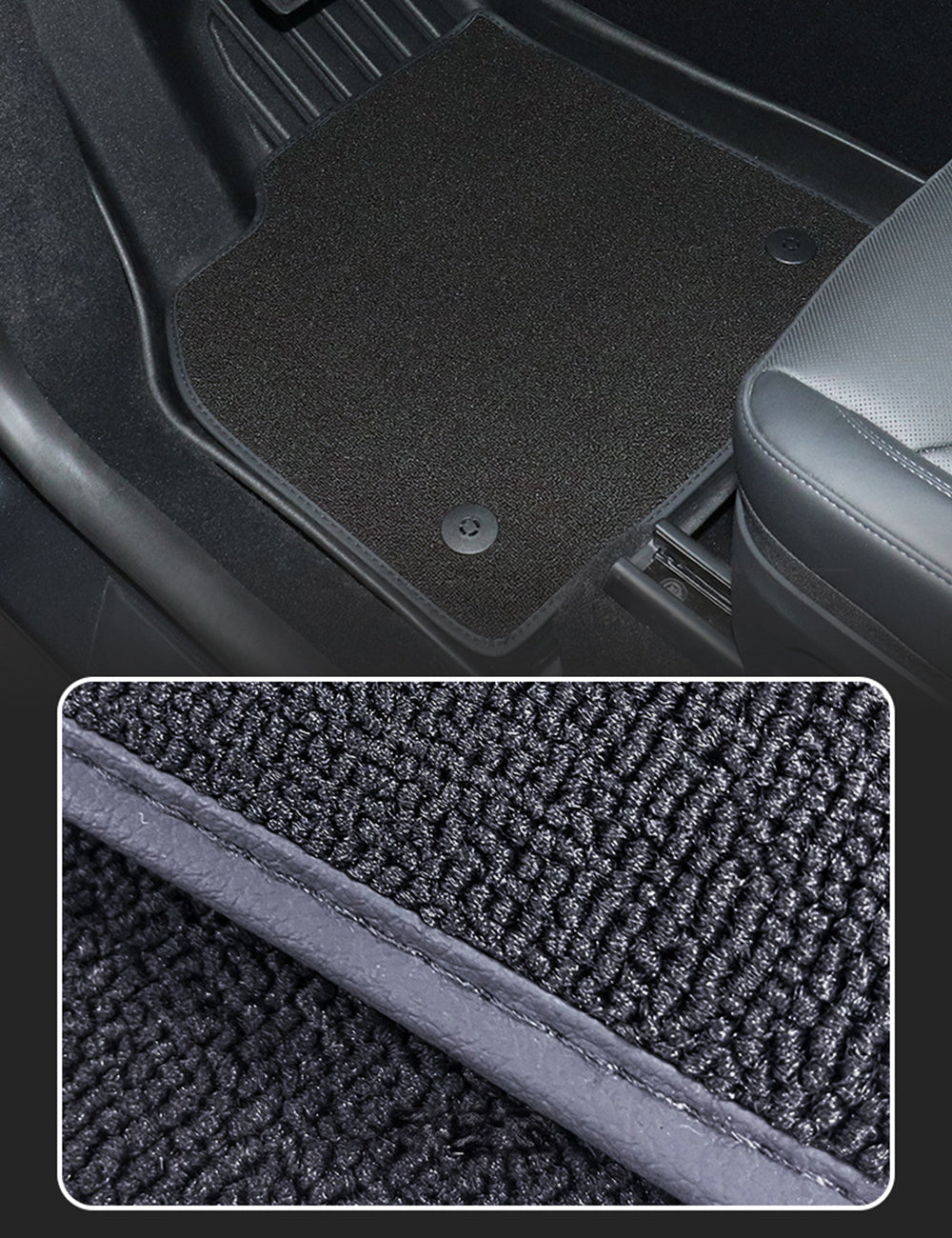 TESERY TPE+Carpet Double Layer Floor Mats for Model Y Juniper Tesery Official Store