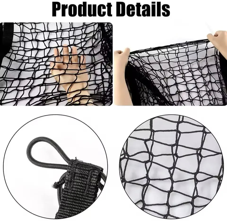4 Pocket Car Trunk Luggage Net Storage For Cybertruck 2024 Car Storage Supplies Storage Net Auto Supplies Finishing Accessories Trunk Storage Generic