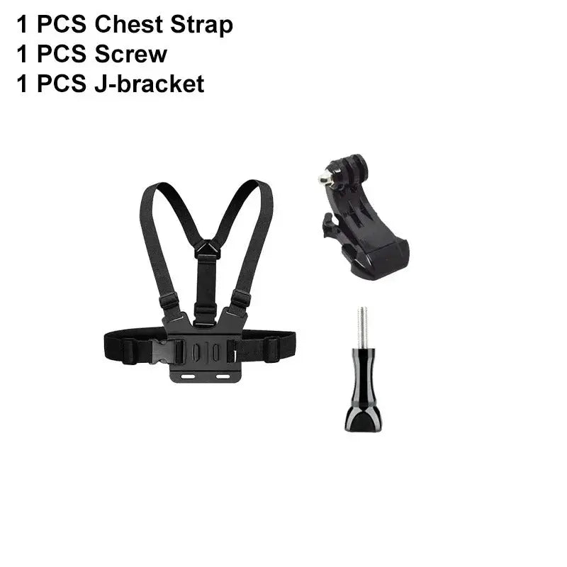 6 in 1 Phone Mount Holder Chest Strap Action Camera Kit For GoPro Hero 13 12 Insta360 For iPhone Samsung Huawei Accessories Set Generic