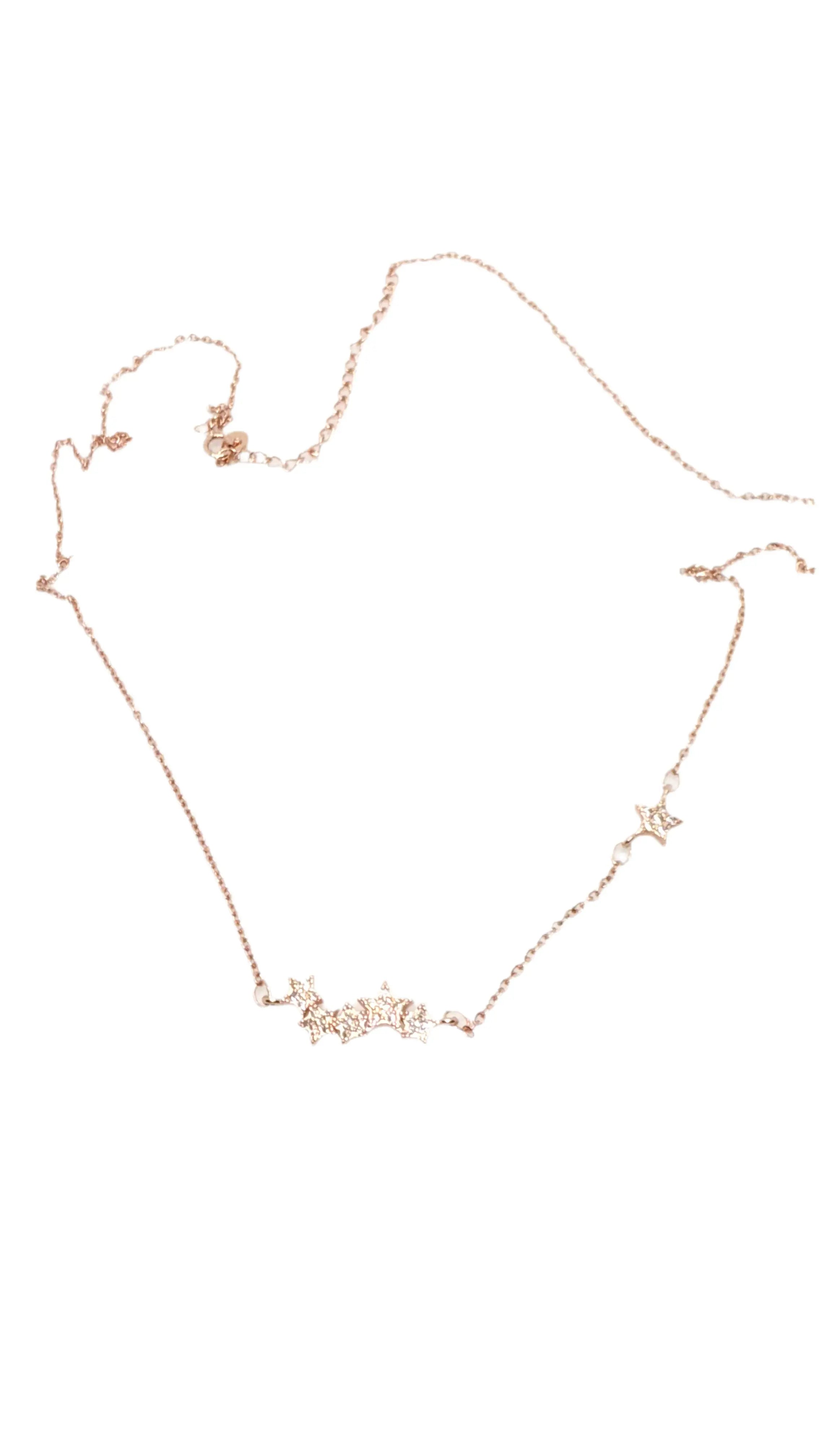 925 sterling silver necklace Delicate Falling Stars Pendant Necklace for Women Trust Media 365 Necklace