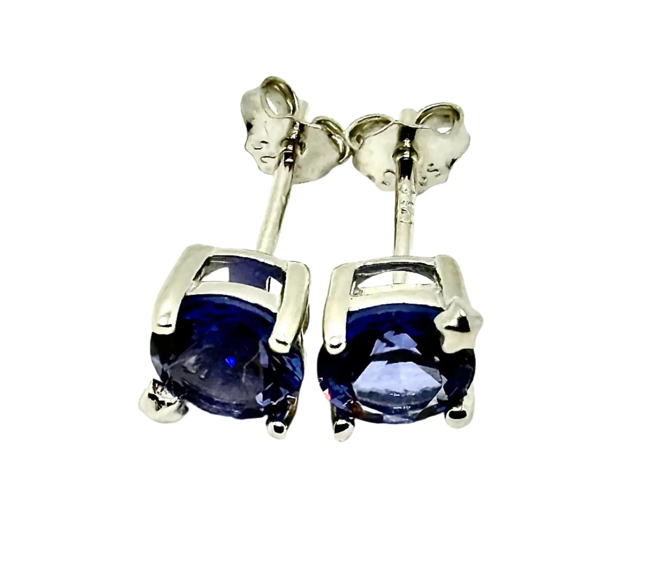 925 Sterling Silver Needle Luxury Blue Zircon Hoop Earrings for Women Water Drop/Heart/Flower Pendant Earrings Fashion Jewelry Generic