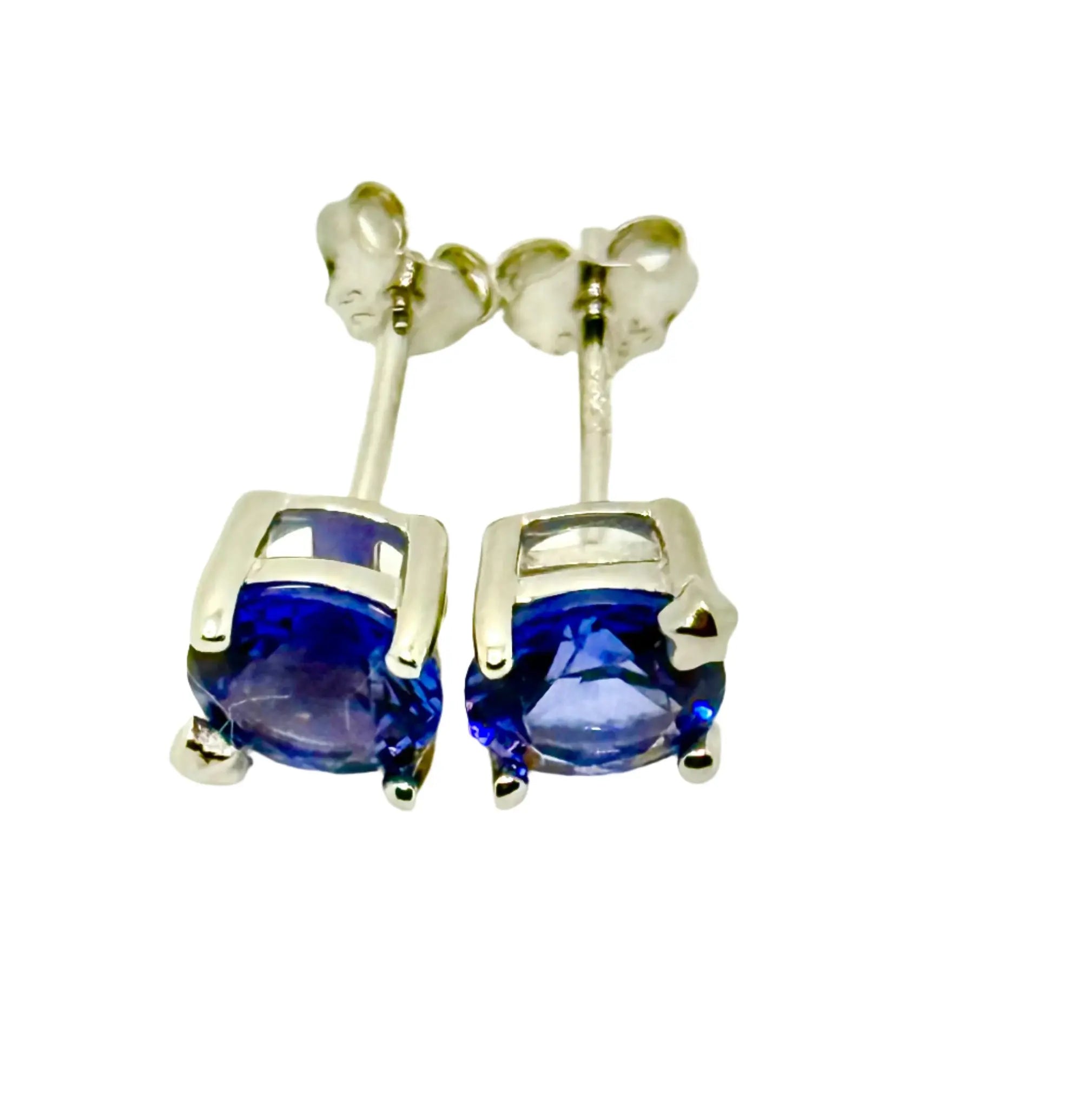 925 Sterling Silver Needle Luxury Blue Zircon Hoop Earrings for Women Water Drop/Heart/Flower Pendant Earrings Fashion Jewelry Generic
