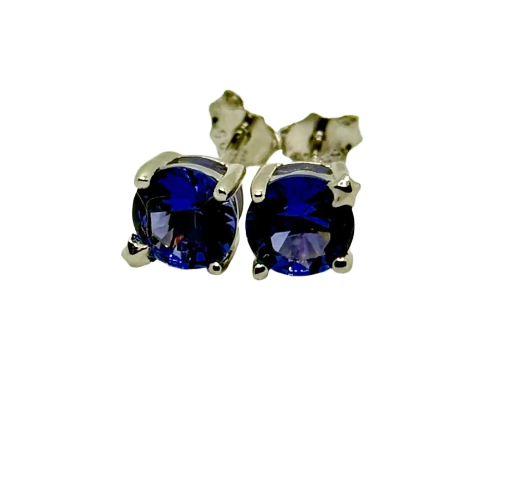 925 Sterling Silver Needle Luxury Blue Zircon Hoop Earrings for Women Water Drop/Heart/Flower Pendant Earrings Fashion Jewelry Generic