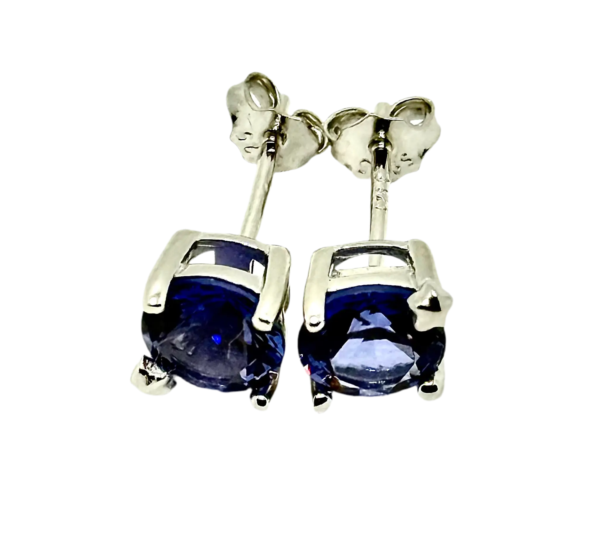 925 Sterling Silver Needle Luxury Blue Zircon Hoop Earrings for Women Water Drop/Heart/Flower Pendant Earrings Fashion Jewelry Generic