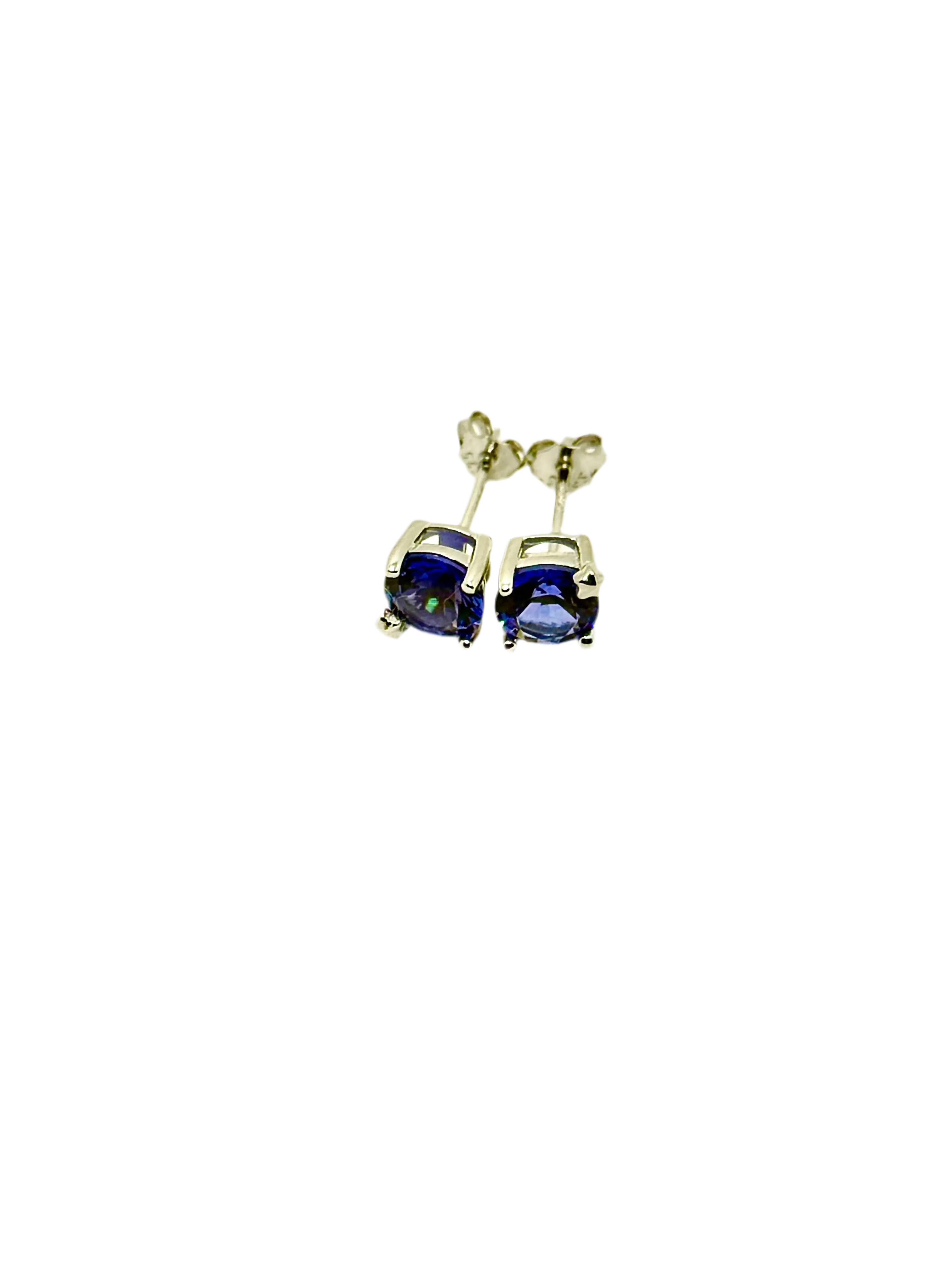 925 Sterling Silver Needle Luxury Blue Zircon Hoop Earrings for Women Water Drop/Heart/Flower Pendant Earrings Fashion Jewelry Generic
