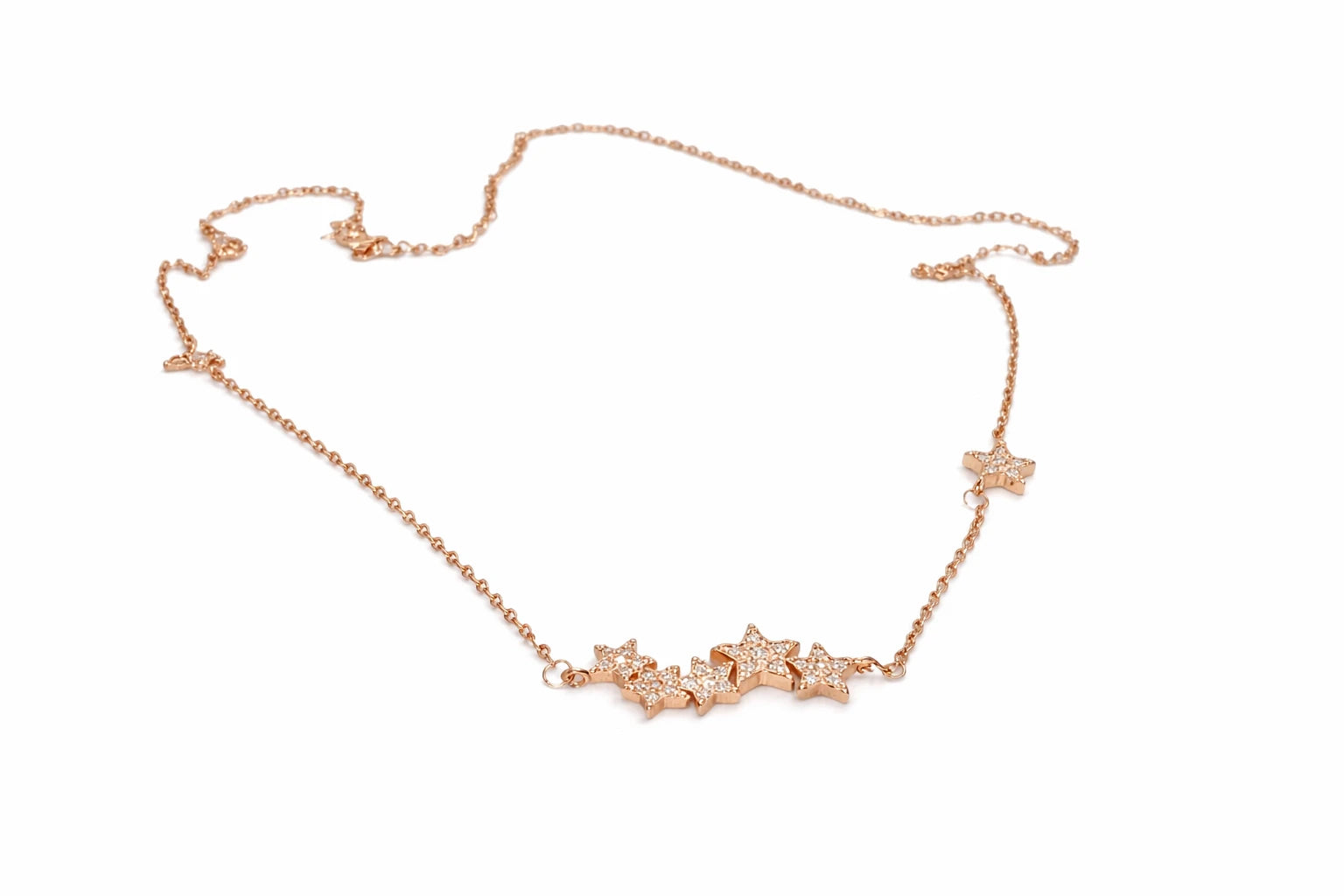 925 sterling silver necklace Delicate Falling Stars Pendant Necklace for Women Trust Media 365 Necklace TRUST 365 Media