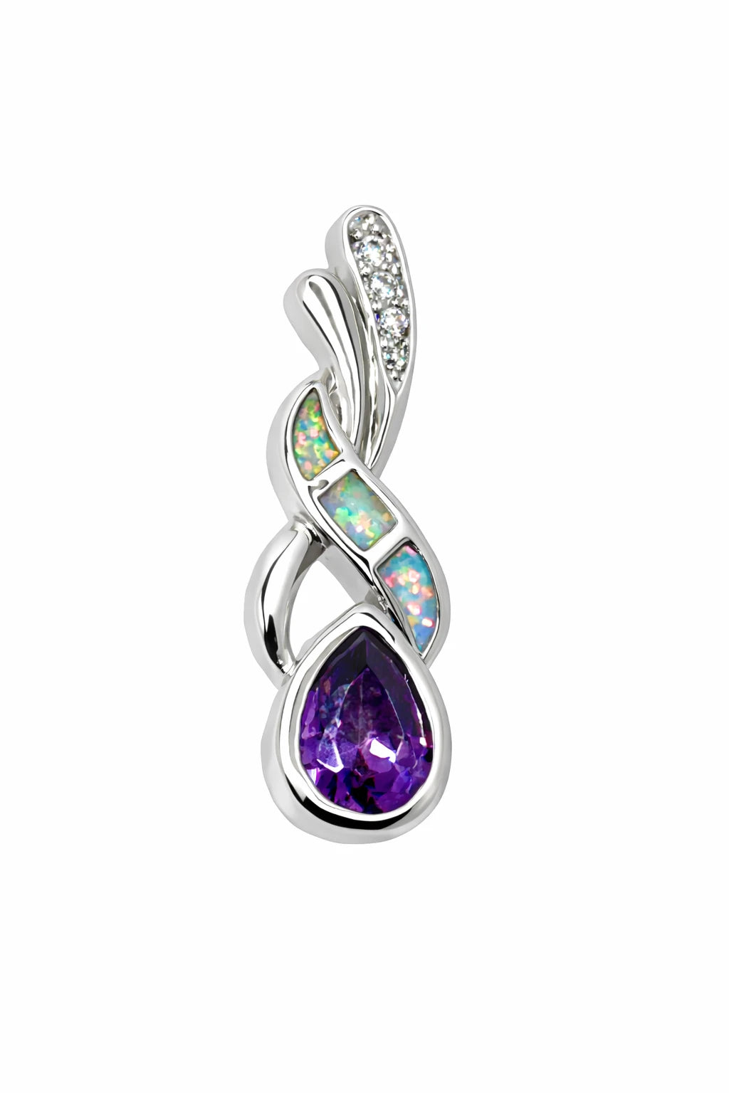 Boho Earrings – Purple & Blue Iridescent Rhinestone Studs