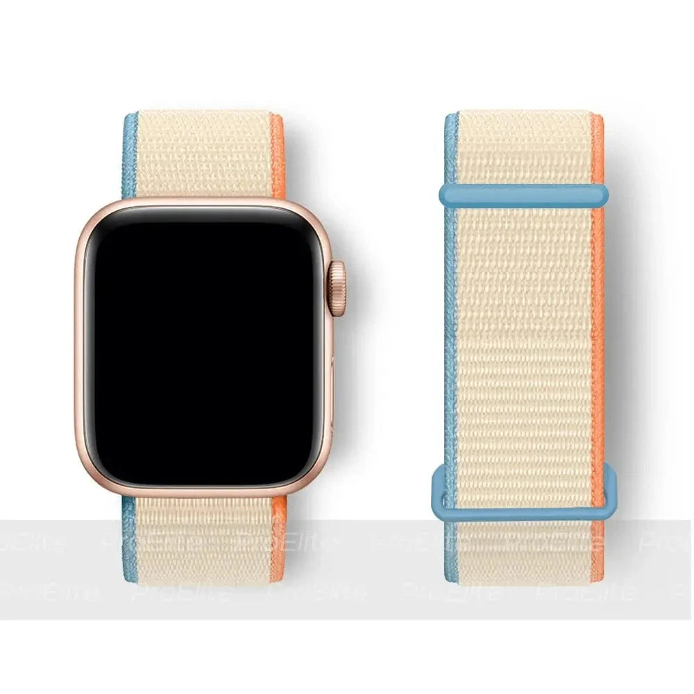Band For Apple Watch bands Series 2 9 8 7 SE/6/5/4 Ultra 40MM 44MM 49MM Nylon Soft Breathable Strap Trust Media 365 iwatch bands TRUST 365 Media