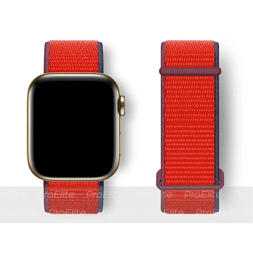 Band For Apple watch Series 2 9 8 7 SE/6/5/4 Ultra 40MM 44MM 49MM Nylon Soft Breathable Strap for watch series 6 5 4 3 38MM 42MM Generic