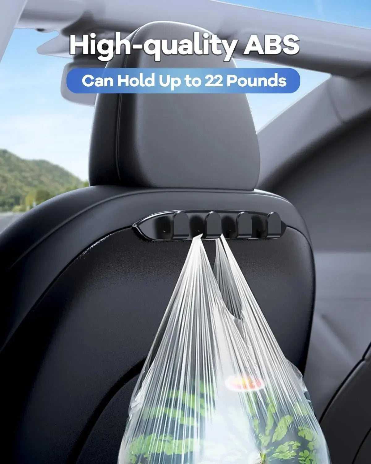 Car Seat Hooks for Tesla Model Y/3 Accessories 2024/2023/2022 Purse Hanger for Car Automotive Seat Back Organizers for Purses Generic