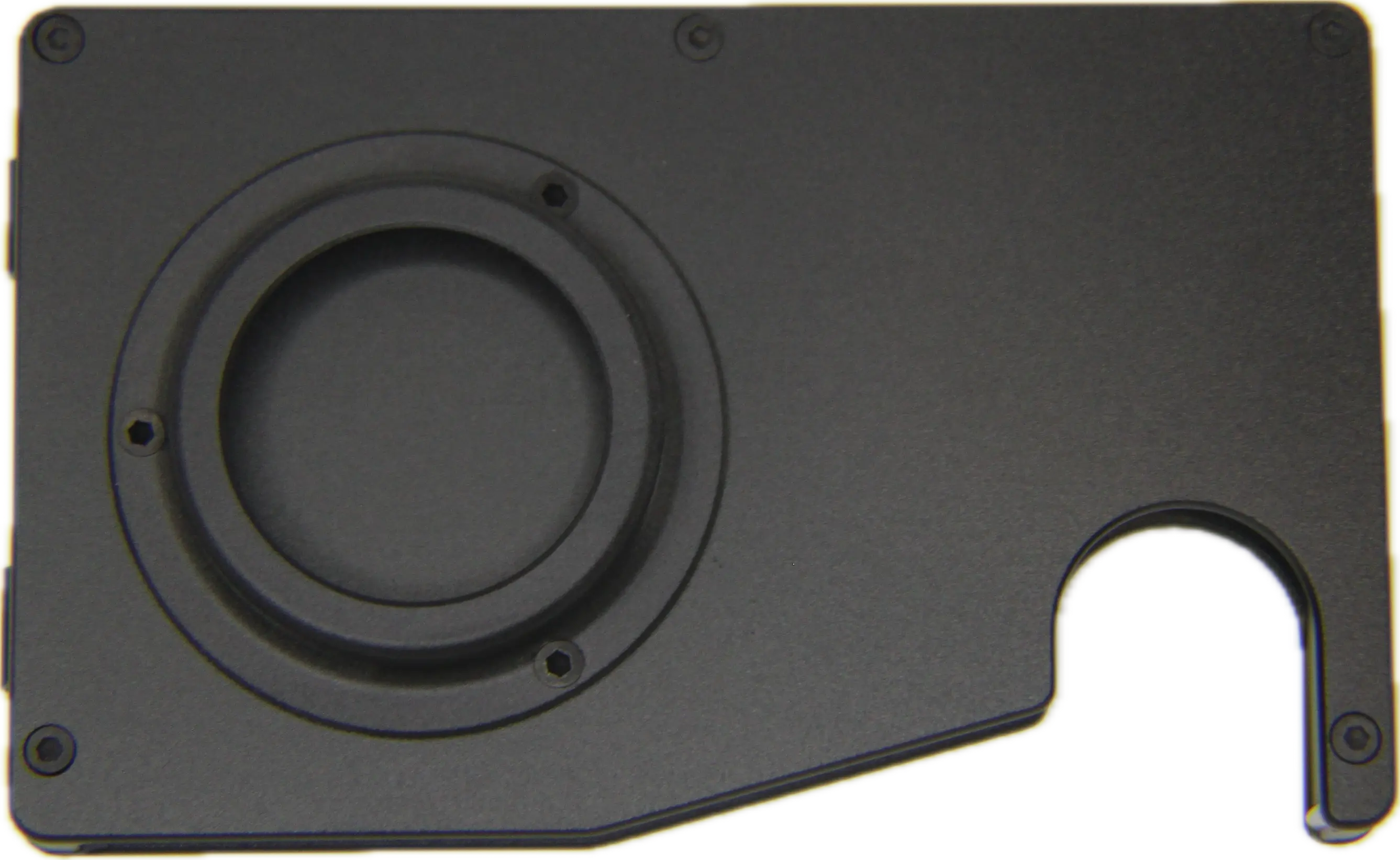 Card Holder Aluminum Case Metal with GPS Holder Trust Media 365 airtag-holder