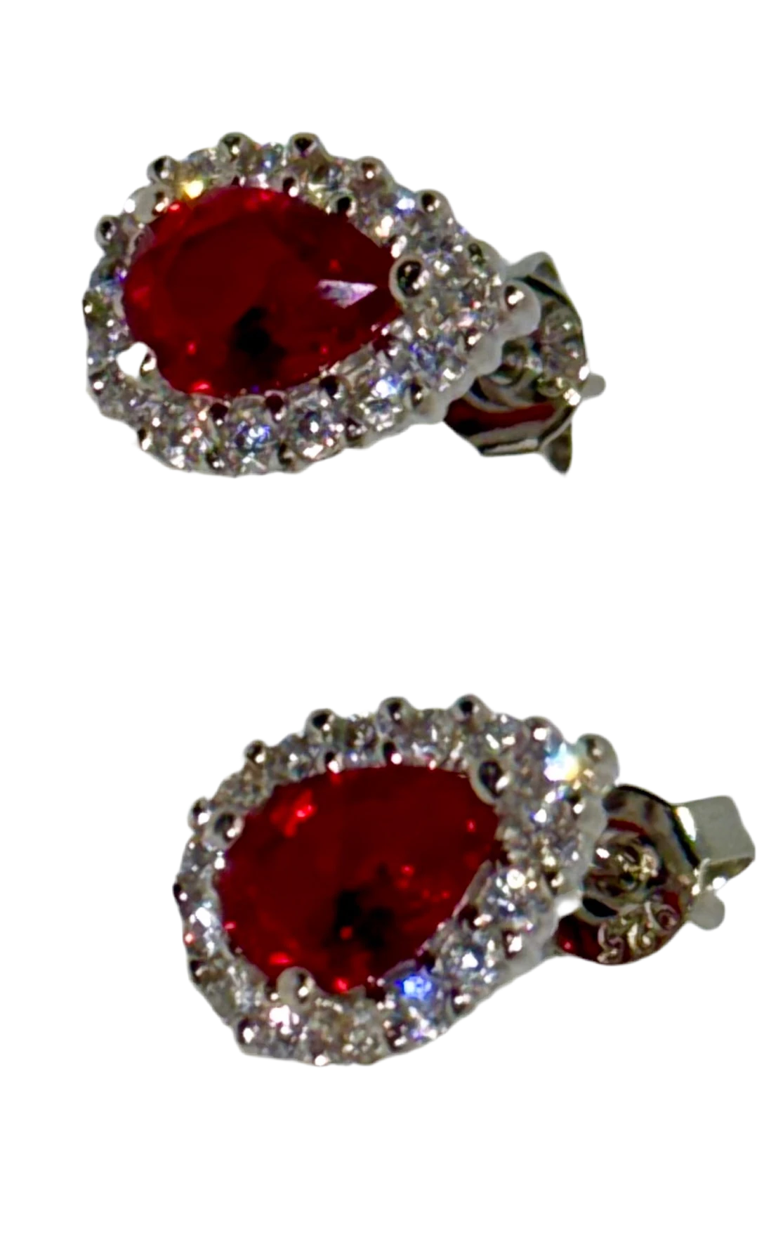Elegant Crystal Stone Stud Earrings – Statement Floral Jewelry for Women Generic