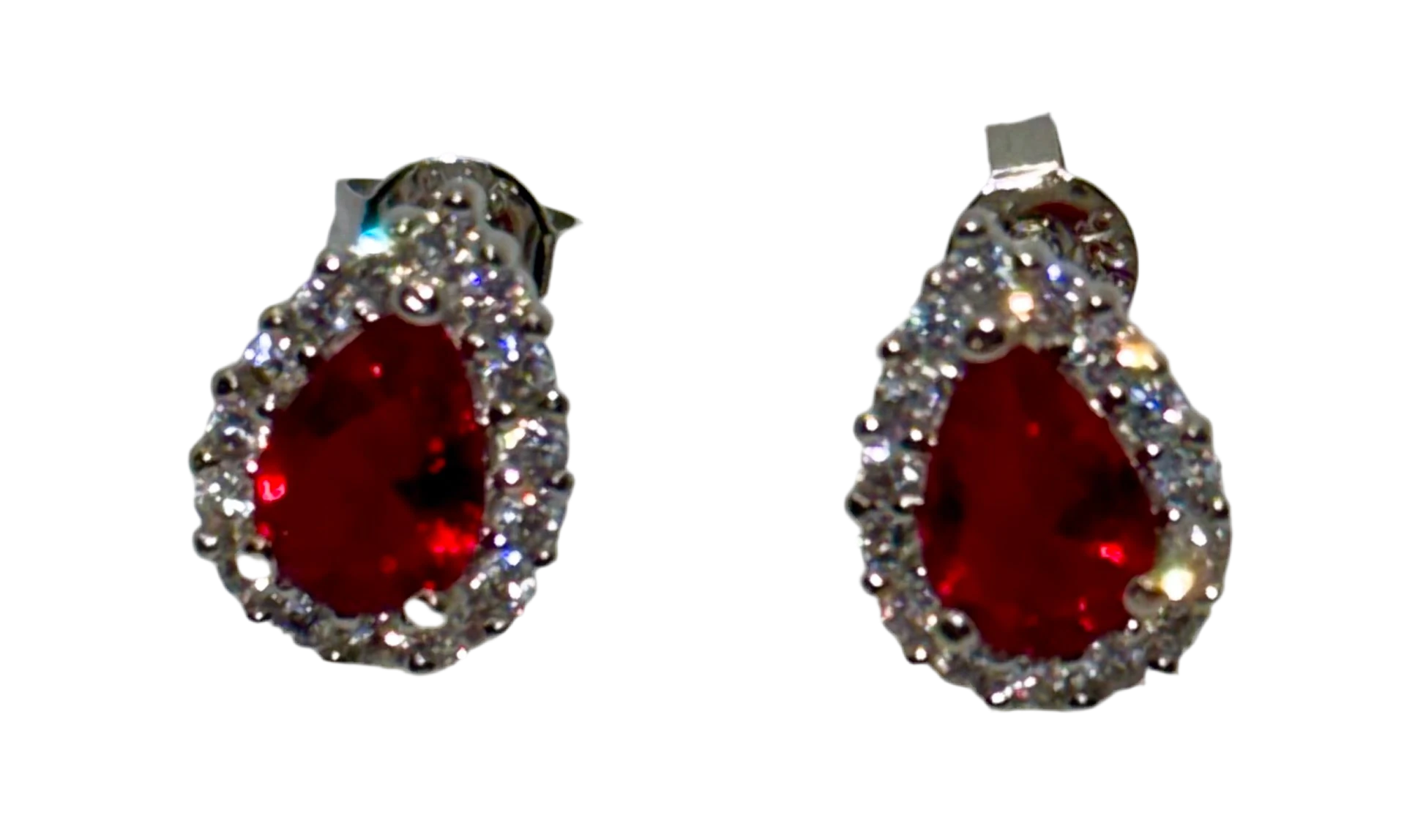 Elegant Crystal Stone Stud Earrings – Statement Floral Jewelry for Women Generic