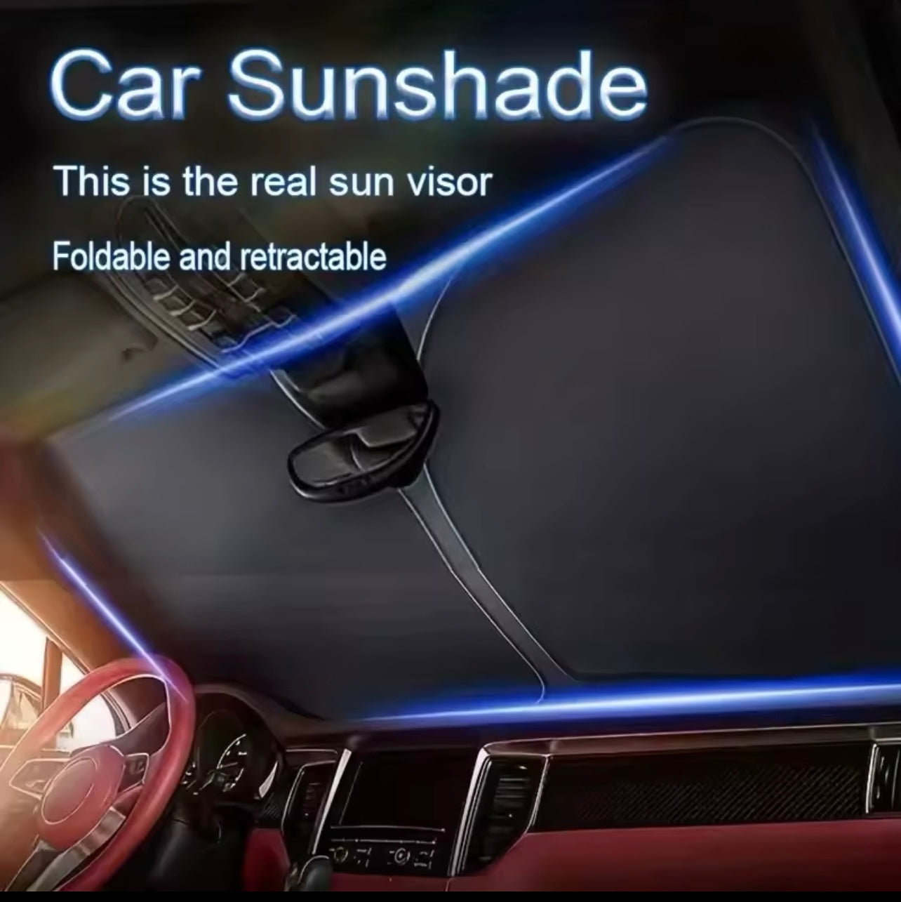 Car Windshield Sun Shade Covers Visors Front Window Sunscreen Protector Parasol Coche For Tesla Model 3 Y Sunshade Accessories