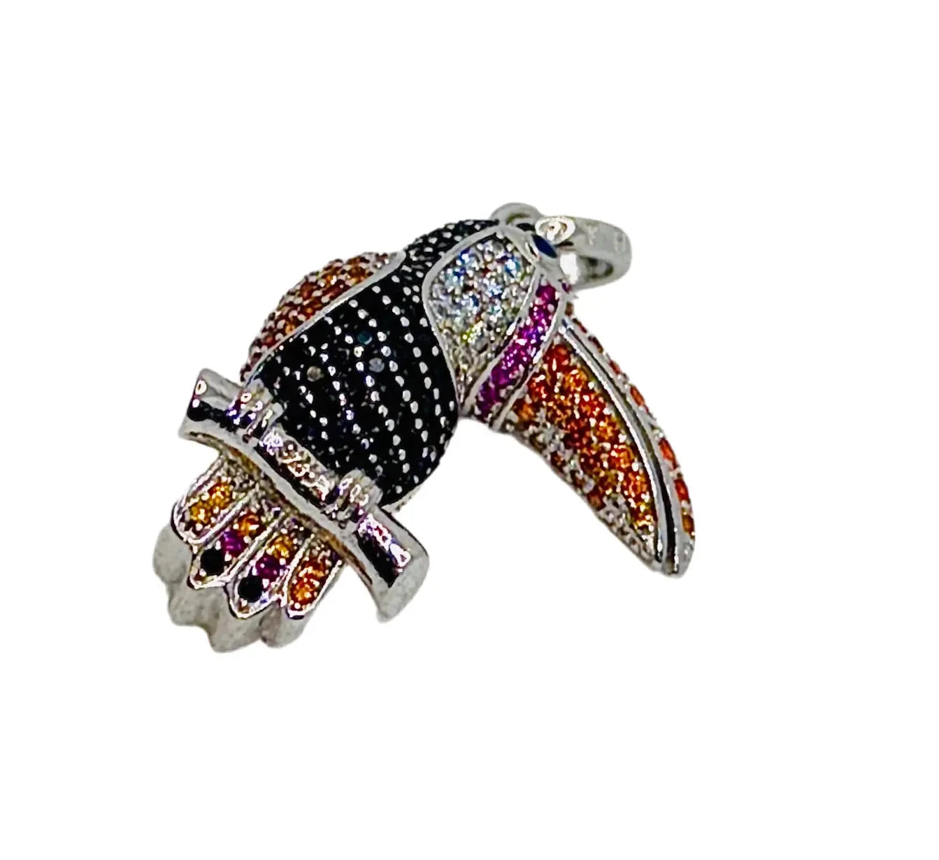 Fashion Jewelry Pendant Colorful Birds Toucan Brand Fashion 925 Sterling Silver Jewelry Europe Bijoux Accessories Gift For Woman Men Girls Trust Media 365 Jewelry TRUST 365 Media