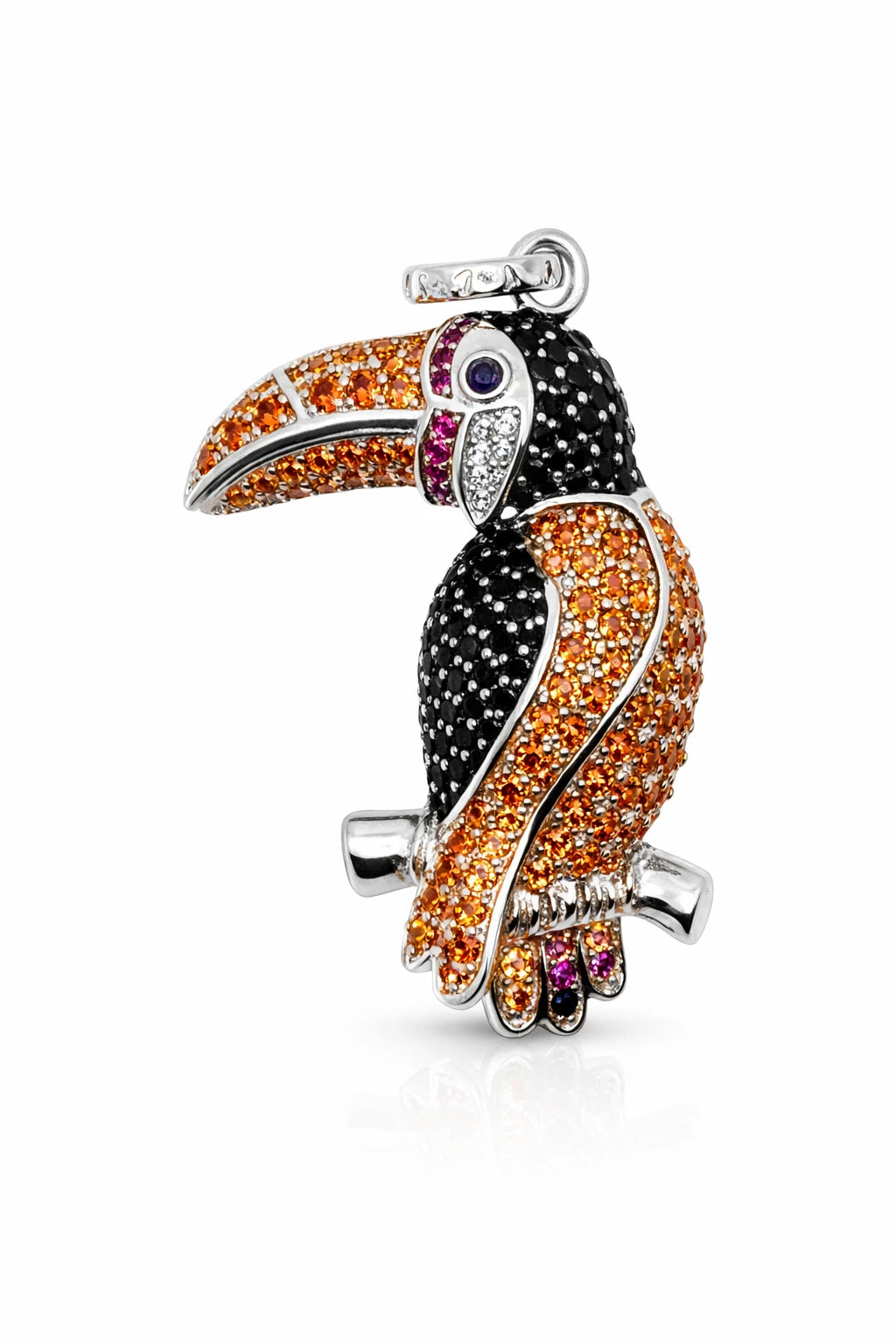 Fashion Jewelry Pendant Colorful Birds Toucan Brand Fashion 925 Sterling Silver Jewelry Europe Bijoux Accessories Gift For Woman Men Girls Trust Media 365 Pendant TRUST 365 Media