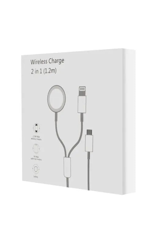 For 2-in-1 iWatch Magnetic Charger Type C USB - Domestic Warehouse Shipping Trust Media 365 2 in 1 charging cable type c