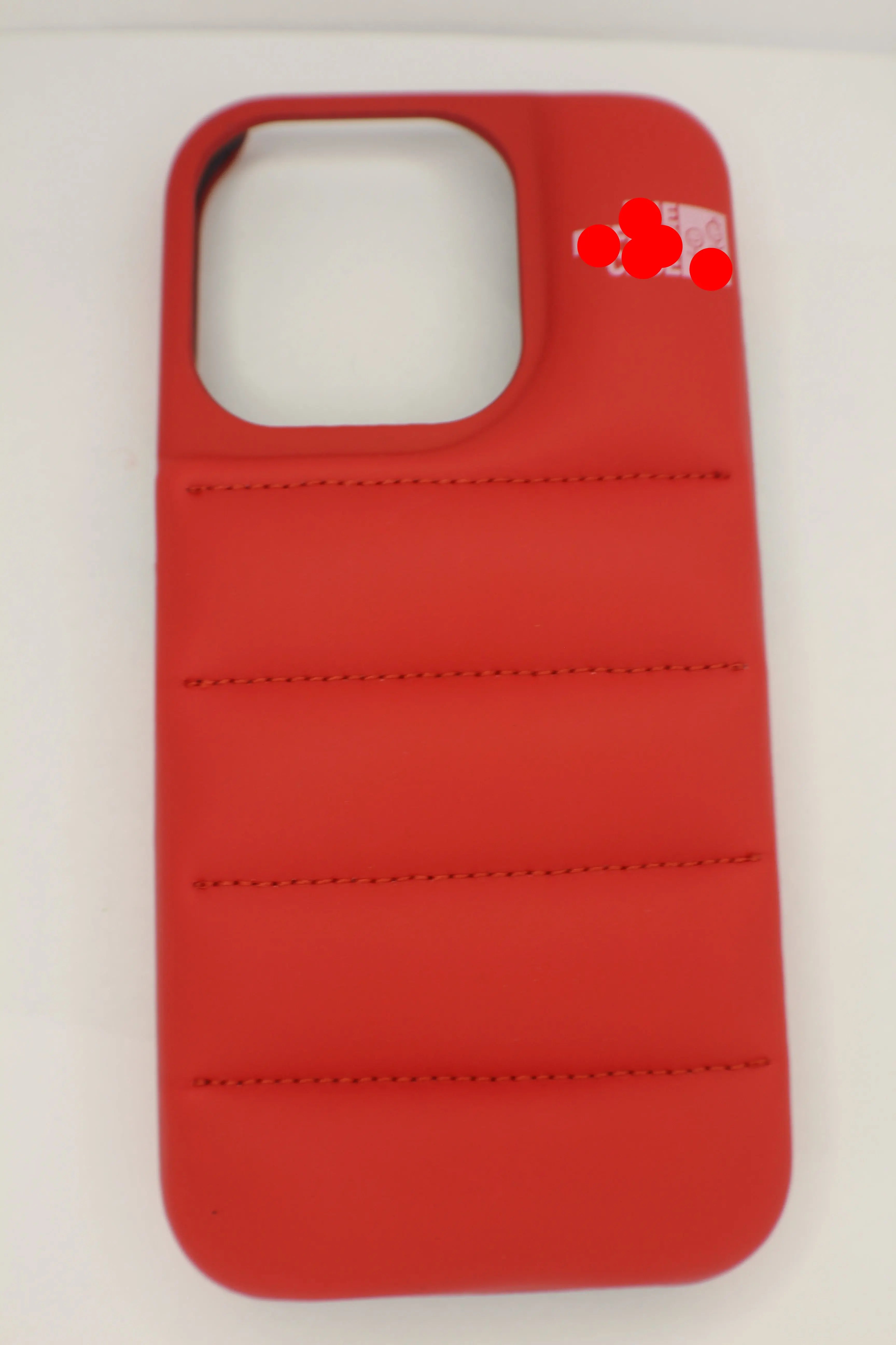 For Fashion Brand Down Jacket Phone Case For iPhone Red Phone Case Collection Generic