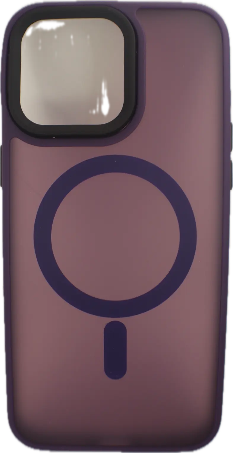 For Magnetic For iPhone 15 14 13 Pro Max Plus Hard PC Bumper Cover Dark Purple Generic