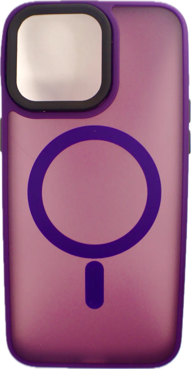 For Magnetic For iPhone 15 14 13 Pro Max Plus Hard PC Bumper Cover Dark Purple Generic