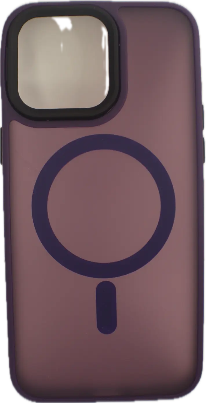 For Magnetic For iPhone 15 14 13 Pro Max Plus Hard PC Bumper Cover Dark Purple Generic