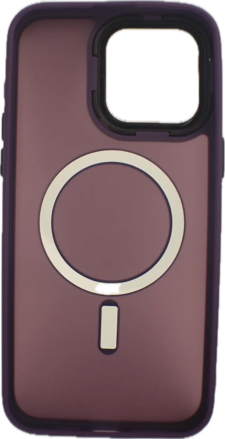 For Magnetic For iPhone 15 14 13 Pro Max Plus Hard PC Bumper Cover Dark Purple Generic