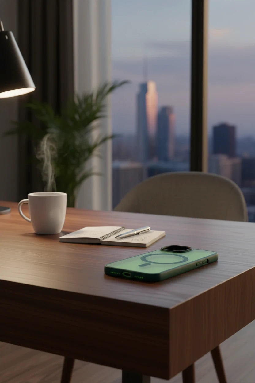 Matte Magnetic Wireless Charging Case for iPhone