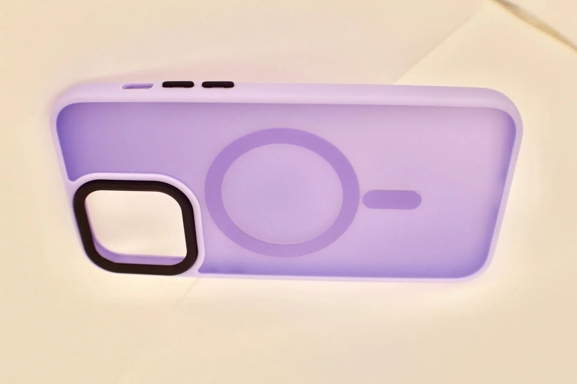 For Magnetic Luxury Matte Shockproof Translucent Armor Case For iPhone 15 14 13 Pro Max Plus PC Bumper Cover Light Purple Generic