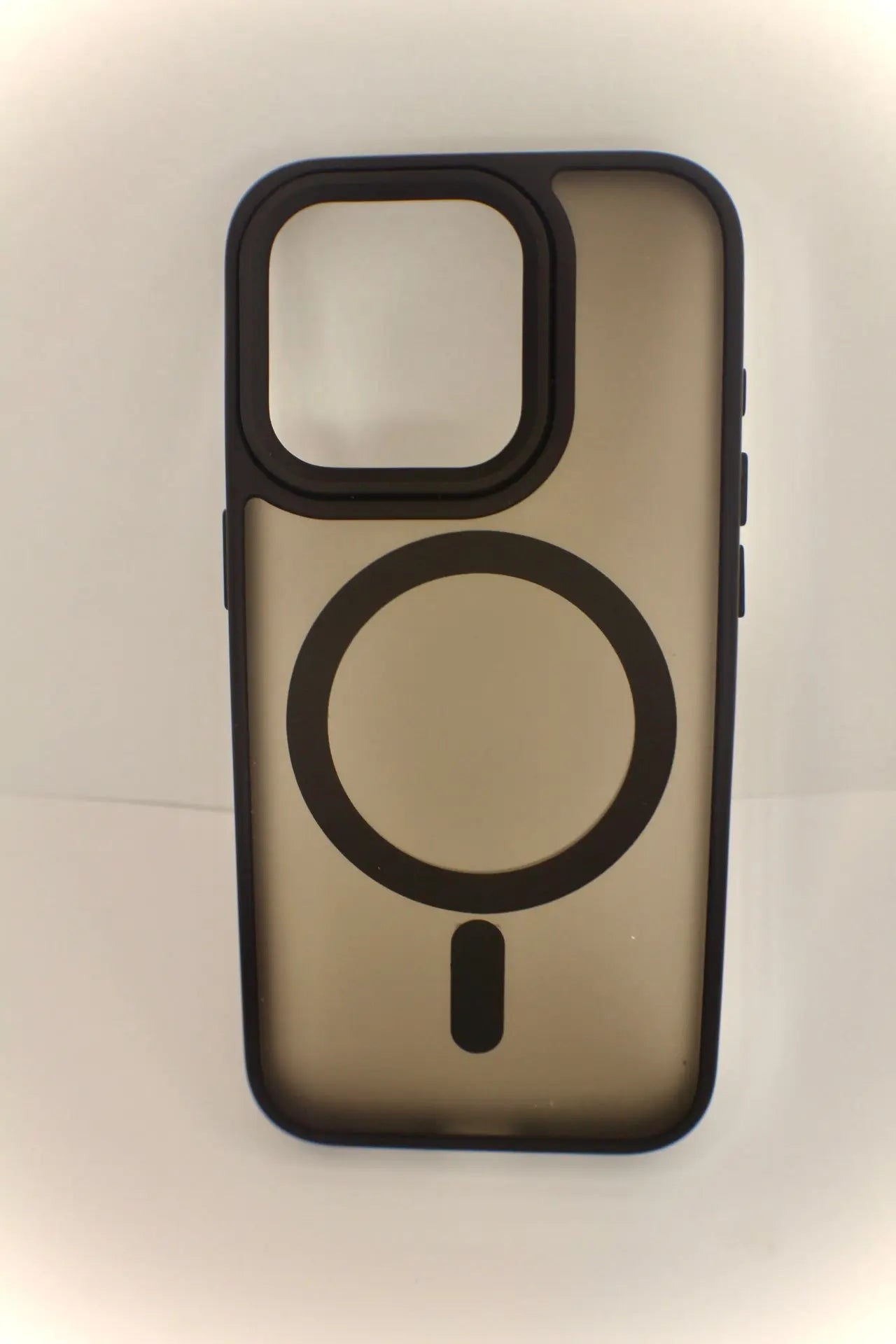 For Magnetic Luxury Matte Shockproof Translucent Armor Case For iPhone 15 14 Pro Max Plus Black Generic