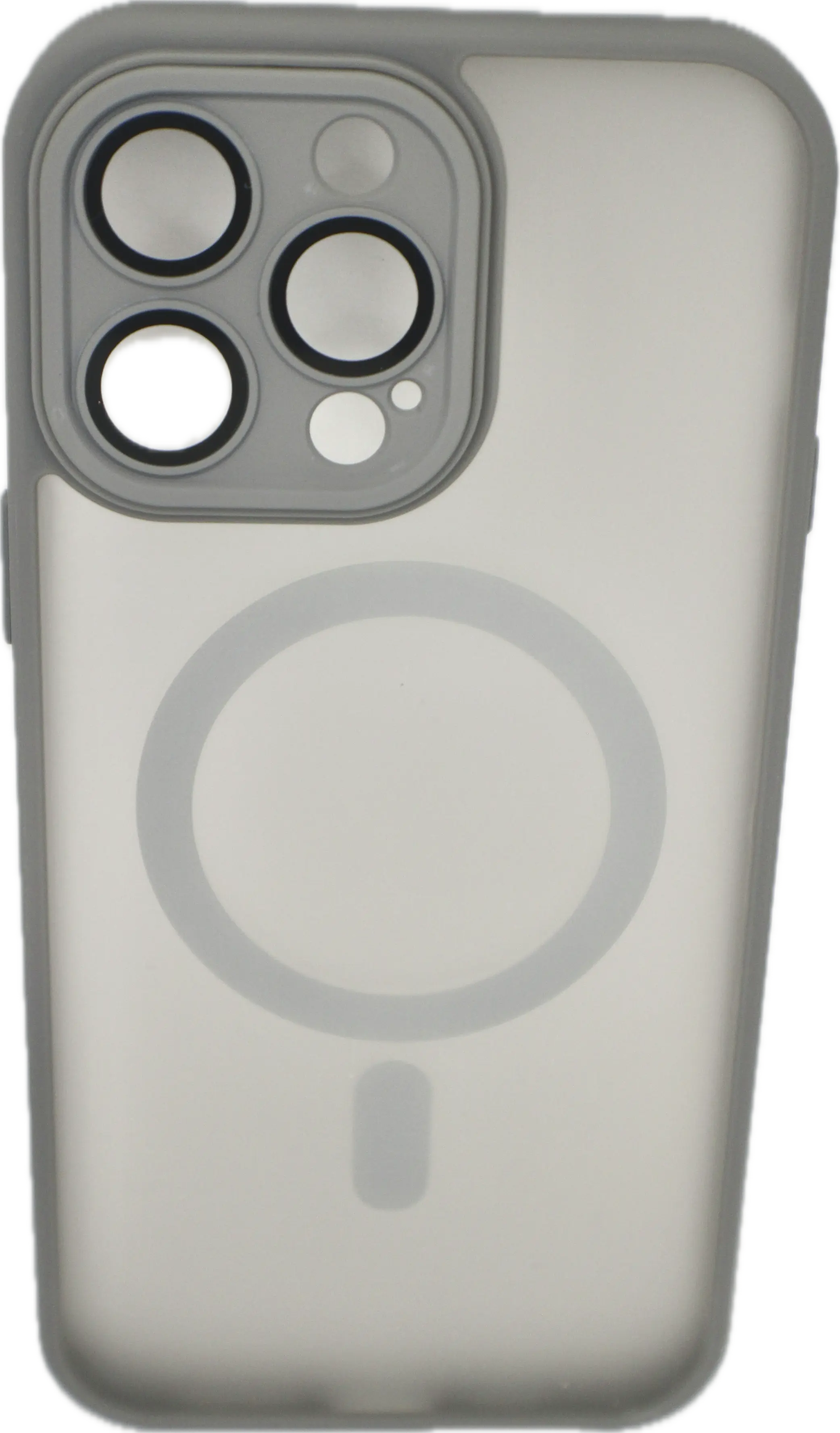 For Matte Armor Magnetic Wireless Charging Case For iPhone Shockproof Lens Protection Grey Matte Generic