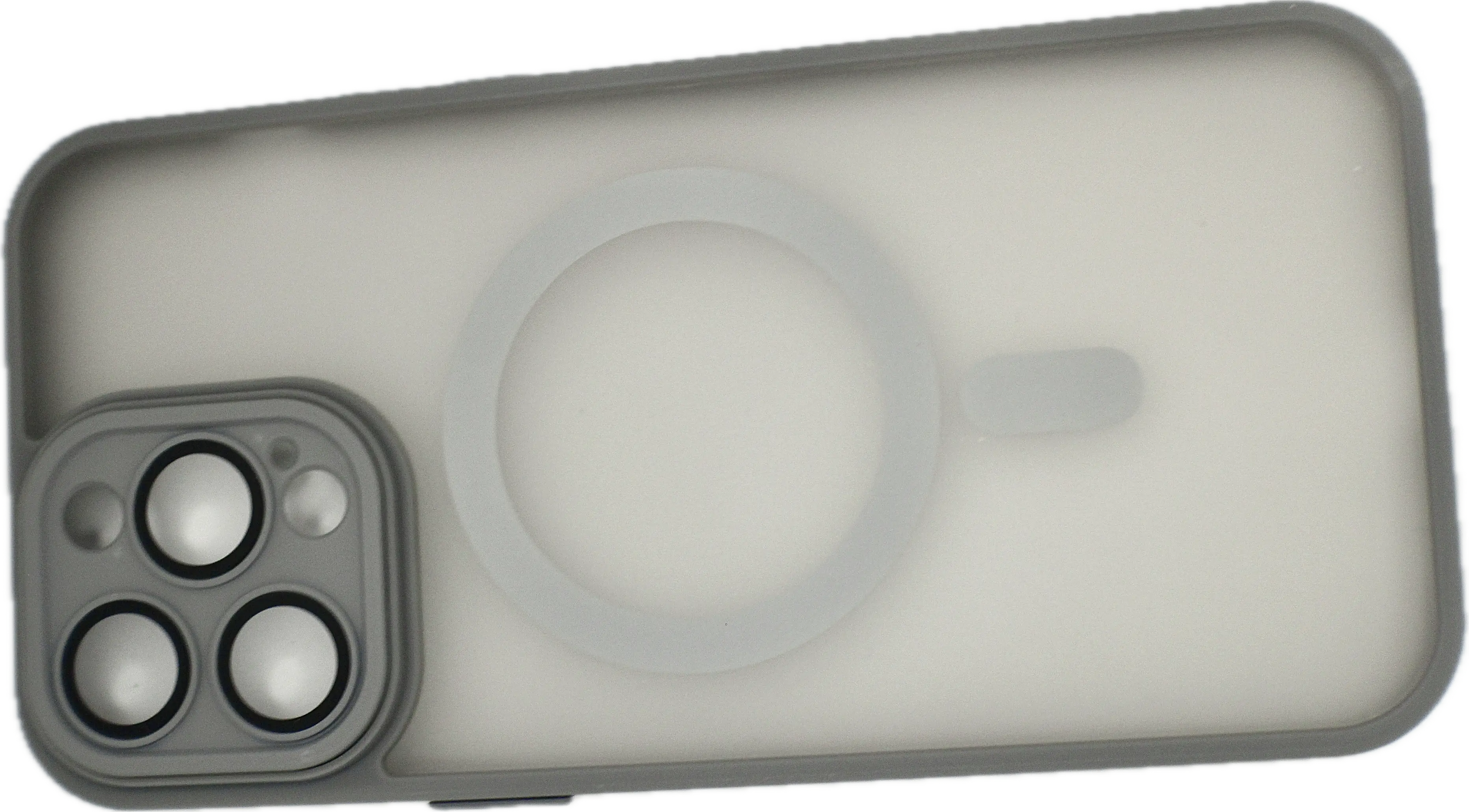For Matte Armor Magnetic Wireless Charging Case For iPhone Shockproof Lens Protection Grey Matte Generic
