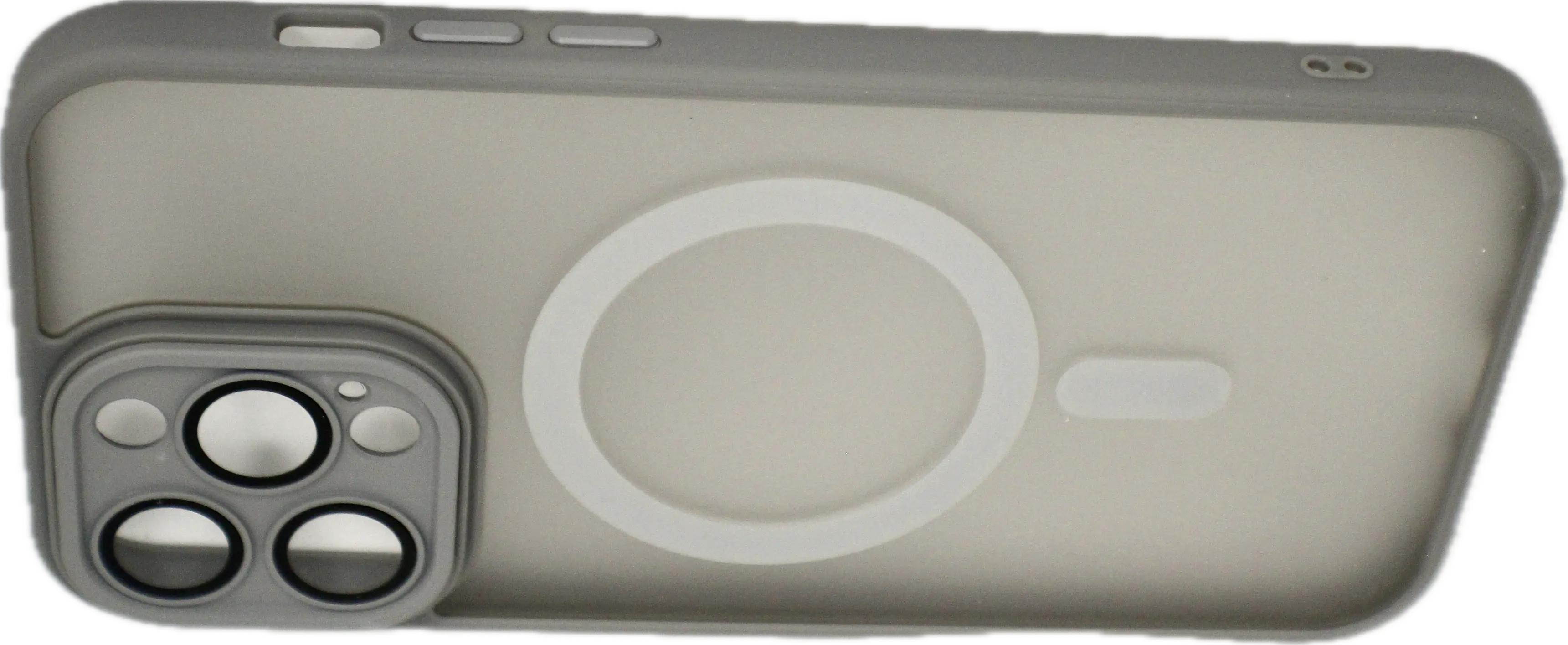 For Matte Armor Magnetic Wireless Charging Case For iPhone Shockproof Lens Protection Grey Matte Generic