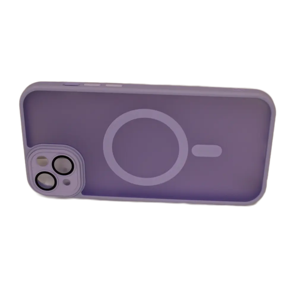 For Matte Magnetic Wireless Charging Case For iPhone Shockproof Lens Protection Cover Light Purple Generic