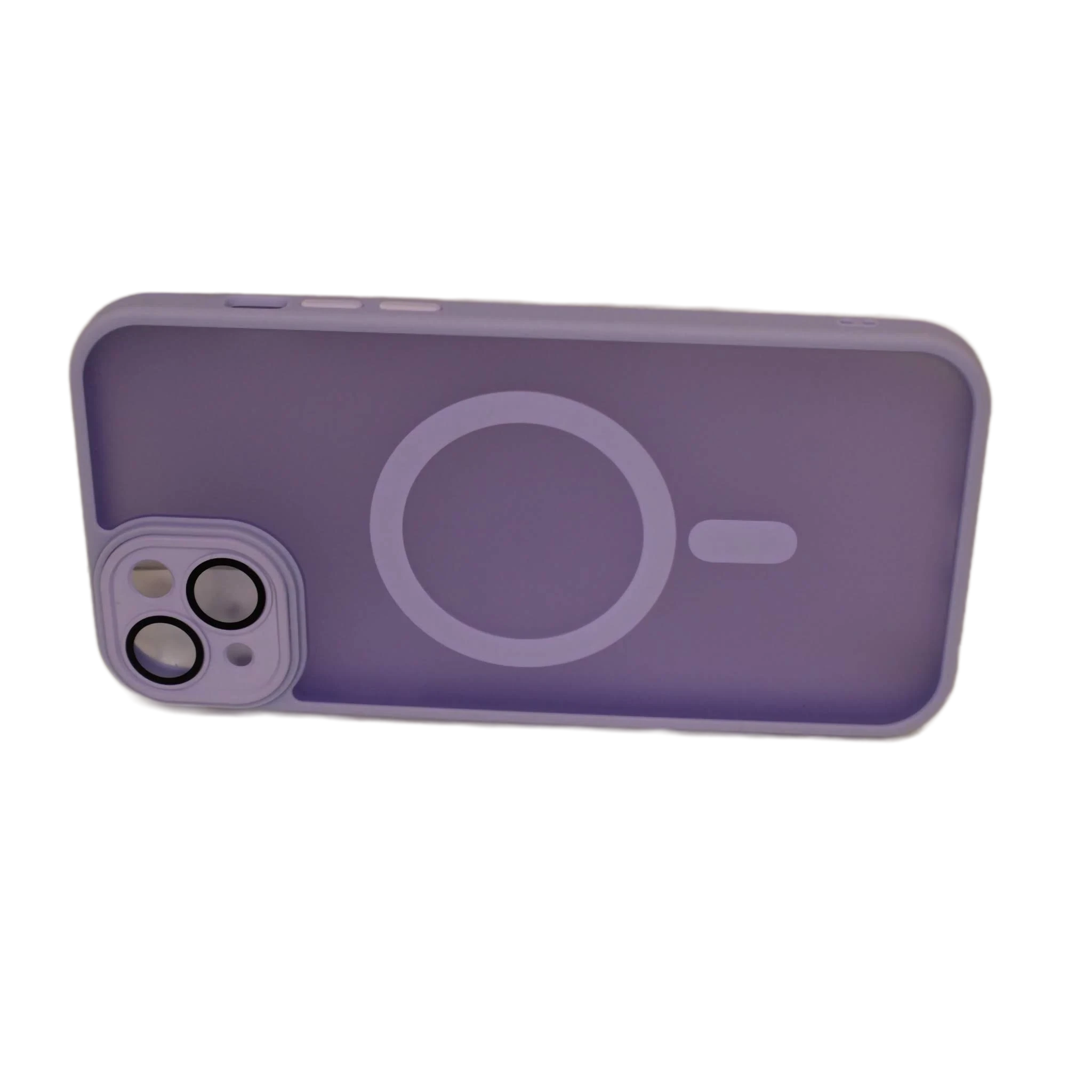 For Matte Magnetic Wireless Charging Case For iPhone Shockproof Lens Protection Cover Light Purple Trust Media 365 iphone case TRUST 365 Media