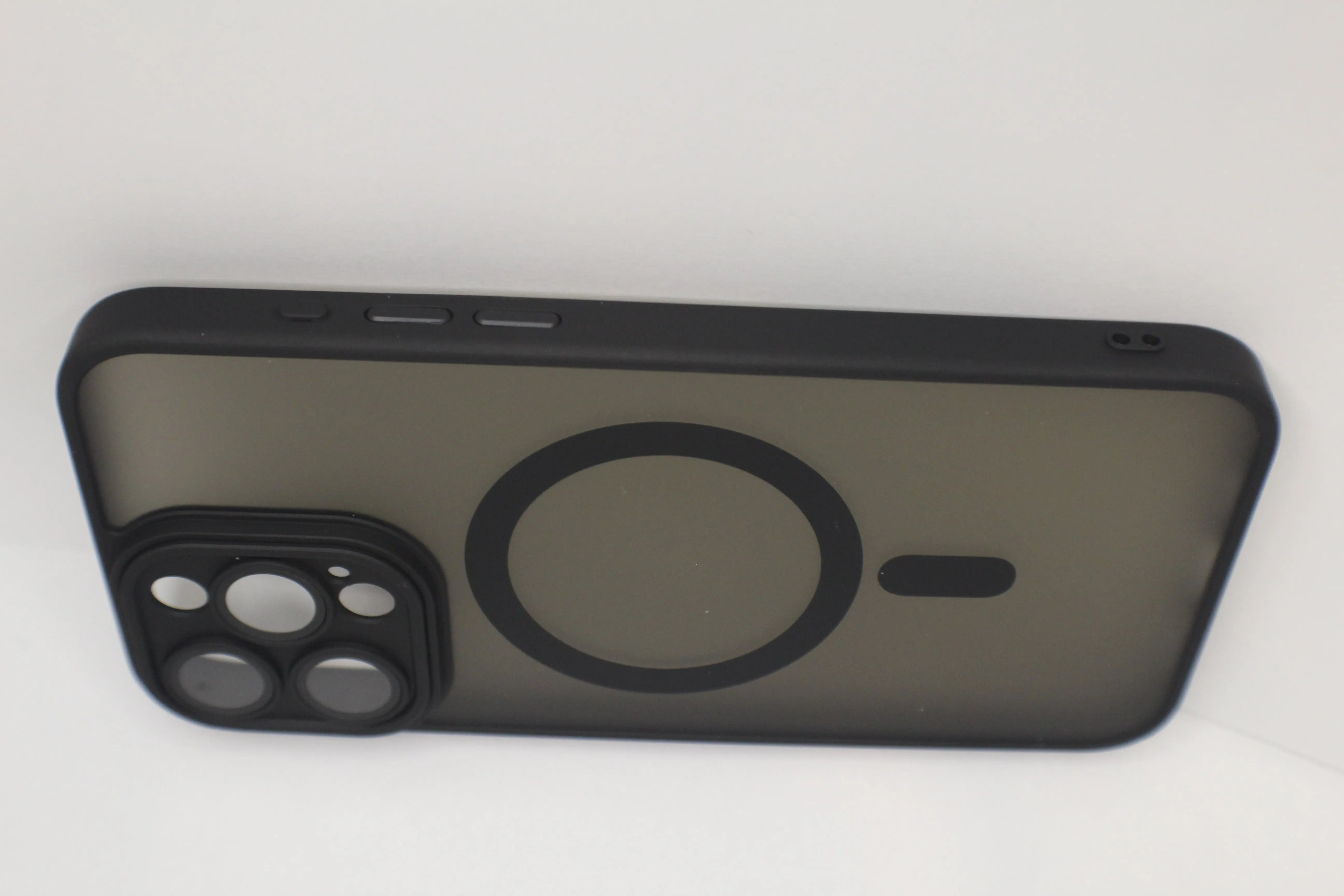 For Matte Wireless Charging Case For iPhone Shockproof Lens Protection Cover Matte Black Generic