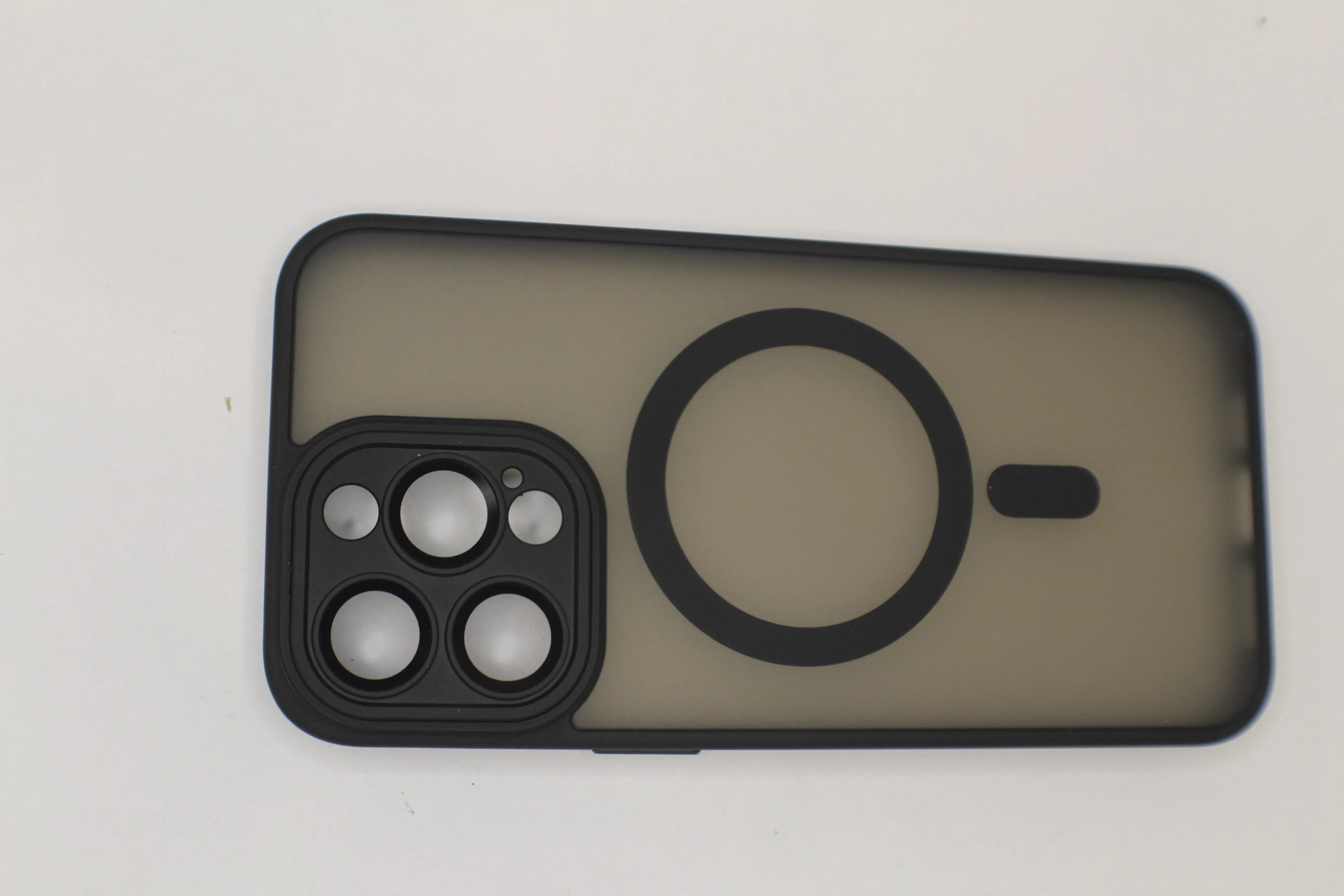 For Matte Wireless Charging Case For iPhone Shockproof Lens Protection Cover Matte Black Generic