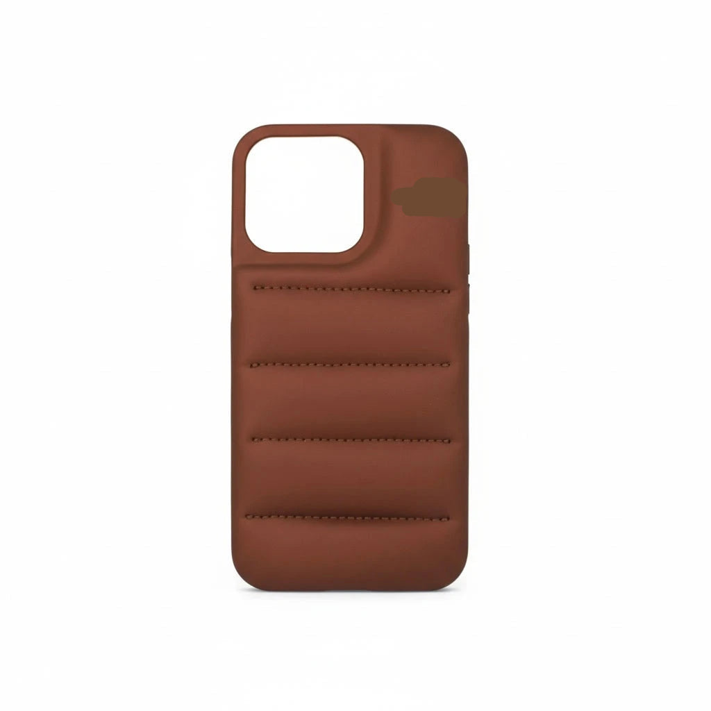 Puffer Phone Case for iPhone - Coffee Copper