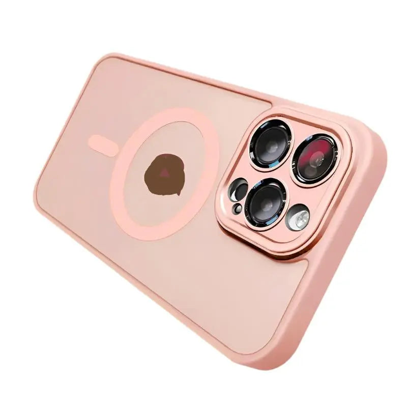 For Phone Matte Armor Magnetic For iPhone Matte Pink Trust Media 365 iphone case