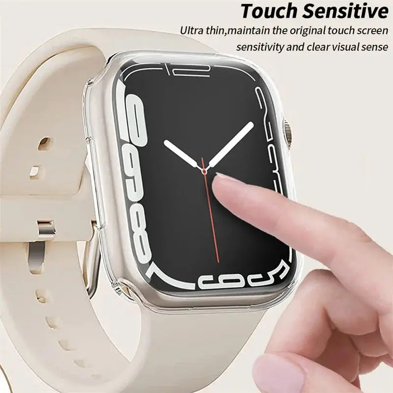 For Screen Protector For Apple Watch Case iwatch Rubber Wearable Smart Watch Protection Blue Generic