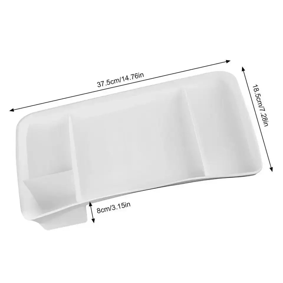 For Tesla Model 3 Y Screen Rear Storage Box Organizer Magnetic Storage Invisible ETC Sunglasses Tray Tissue Box Accessories TRUST 365 Media