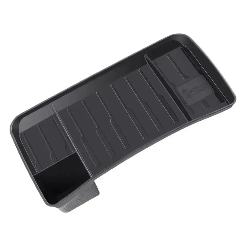 For Tesla Model 3 Y Screen Rear Storage Box Organizer Magnetic Storage Invisible ETC Sunglasses Tray Tissue Box Accessories TRUST 365 Media
