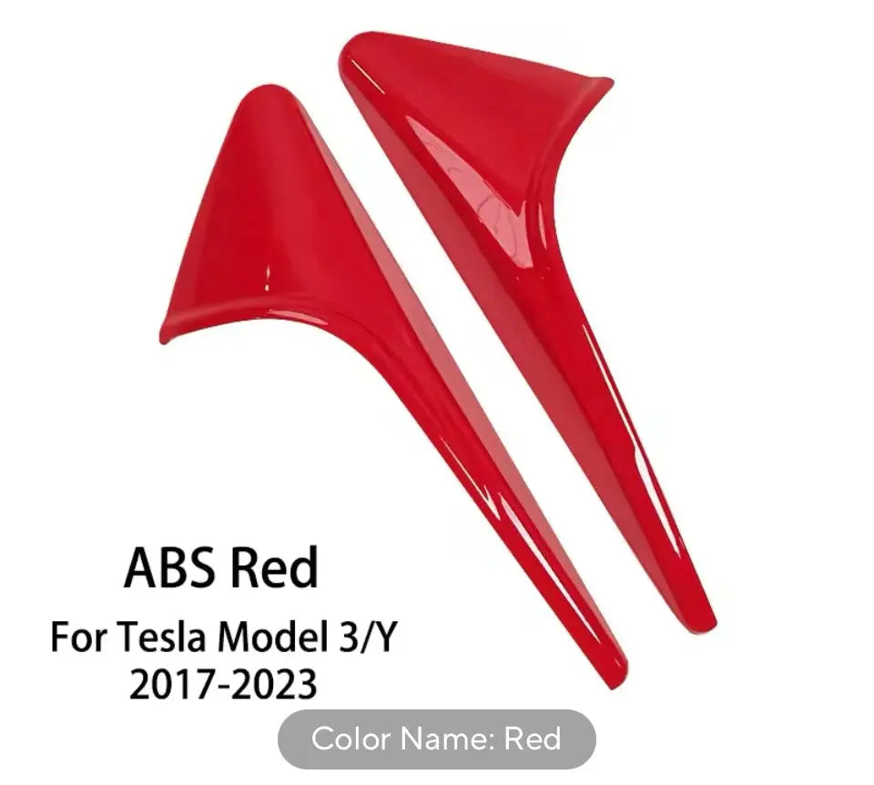 For Tesla Model 3/Y Side Camera Protection Cover Carbon Fiber Fender Trim Cover Car Modification Accessories Tesla 2017-2024 Generic