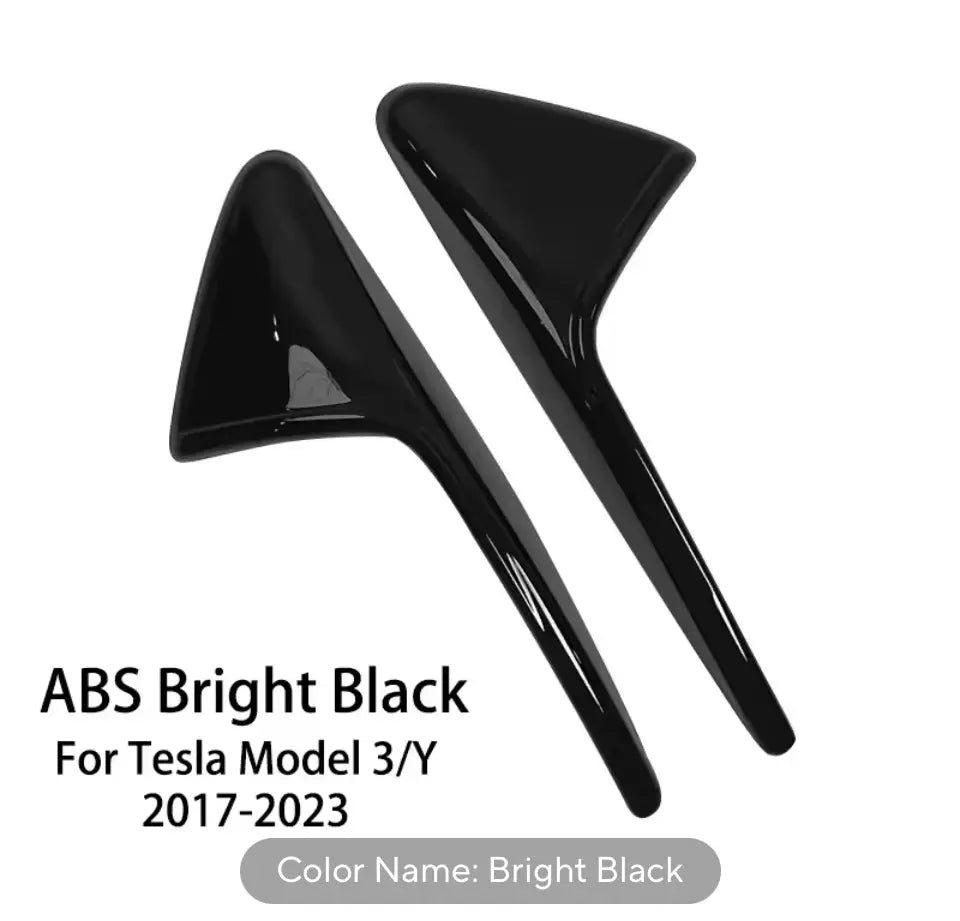 For Tesla Model 3/Y Side Camera Protection Cover Carbon Fiber Fender Trim Cover Car Modification Accessories Tesla 2017-2024 Generic