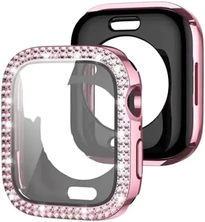 For Watch Cover with Bling Glass with Cover for Apple Watch Case Generic