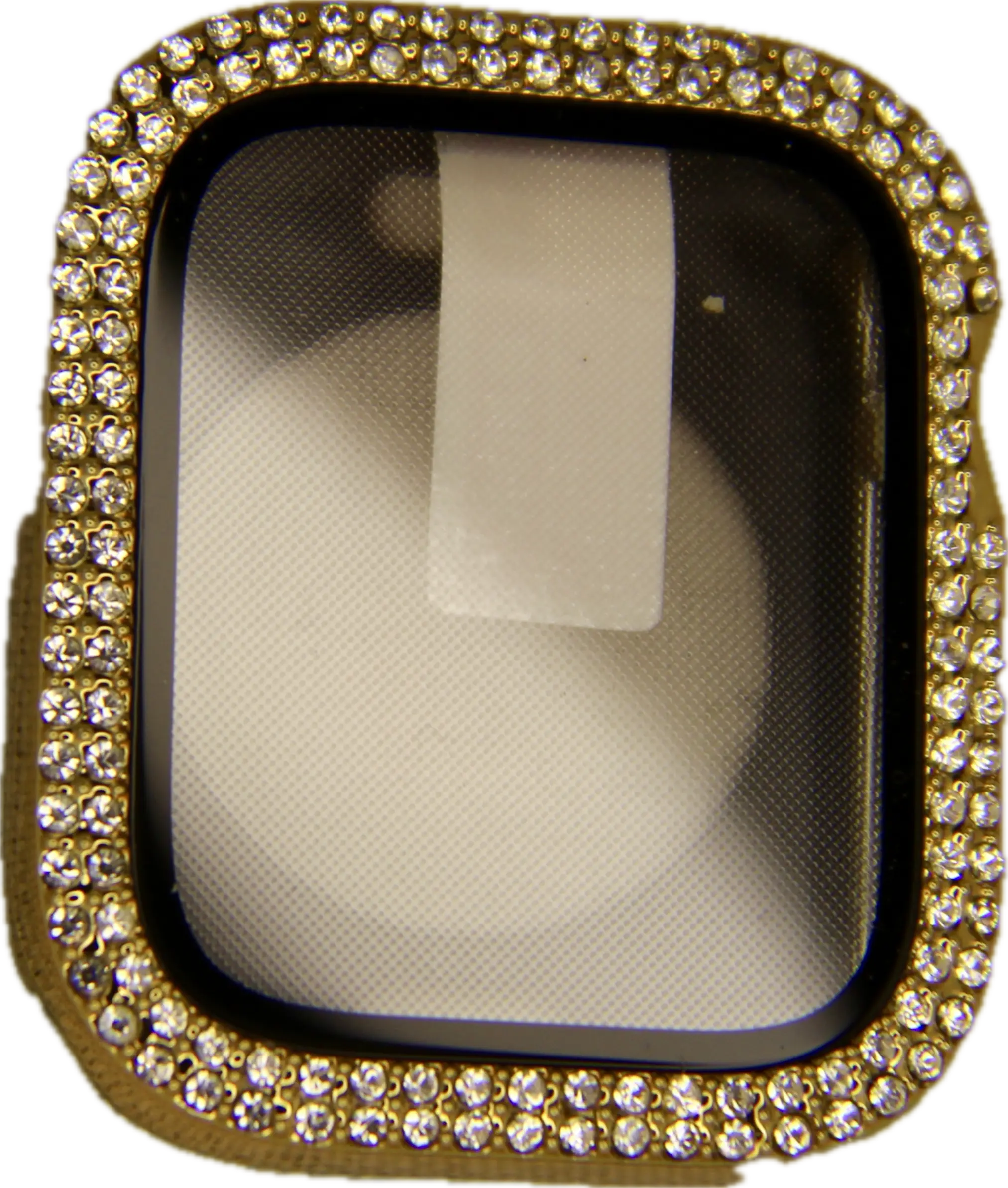 For Watch Cover with Bling Glass with Cover for Apple Watch Case Generic
