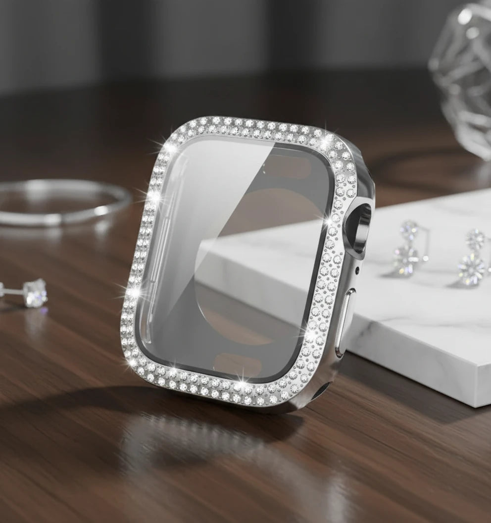 For Watch Cover with Bling kiGlass with Cover for Apple Watch Case Trust Media 365 iwatch screen protector TRUST 365 Media