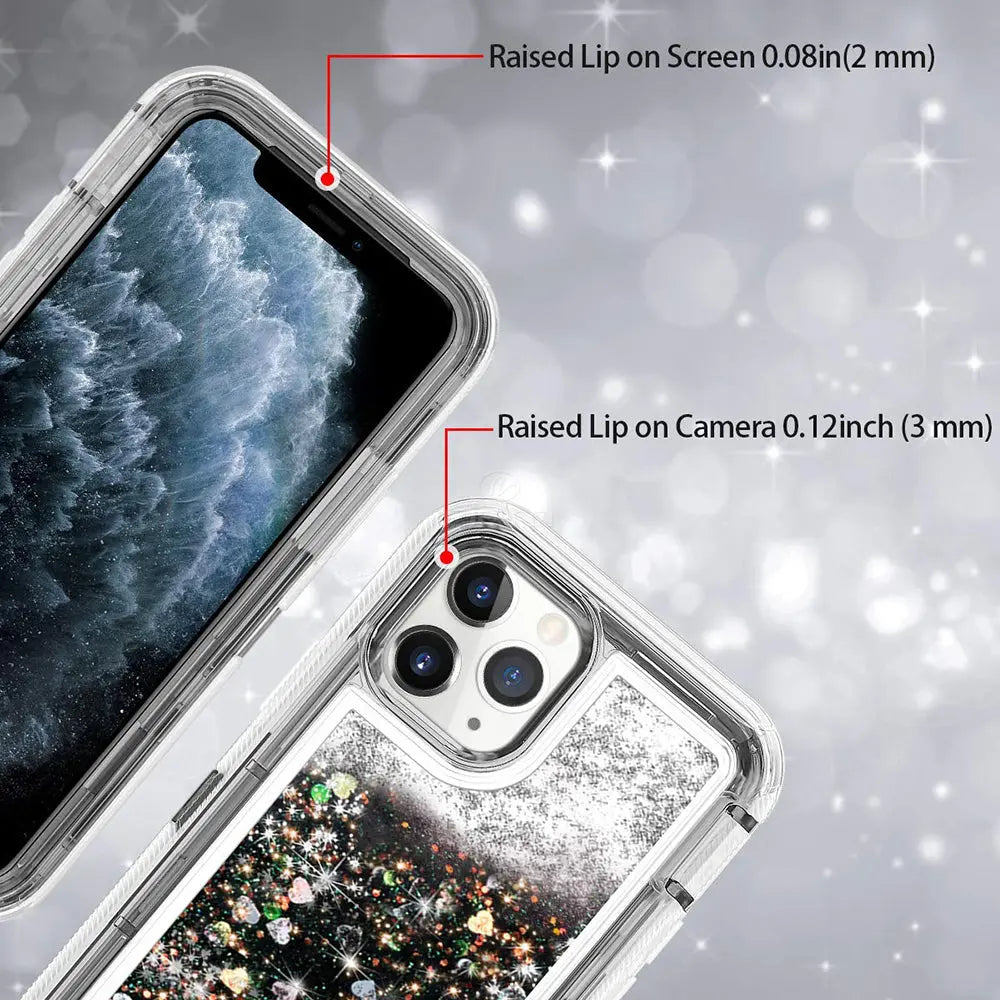 For iPhone 11 case Liquid Glitter Defender Cases Trust Media 365 iphone-case