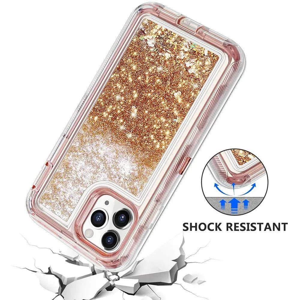 For iPhone 11 case Liquid Glitter Defender Cases Trust Media 365 iphone-case