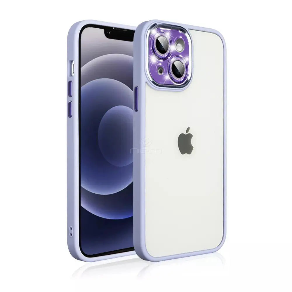 For iPhone 14 6.1" Chrome Bumper Cases Generic