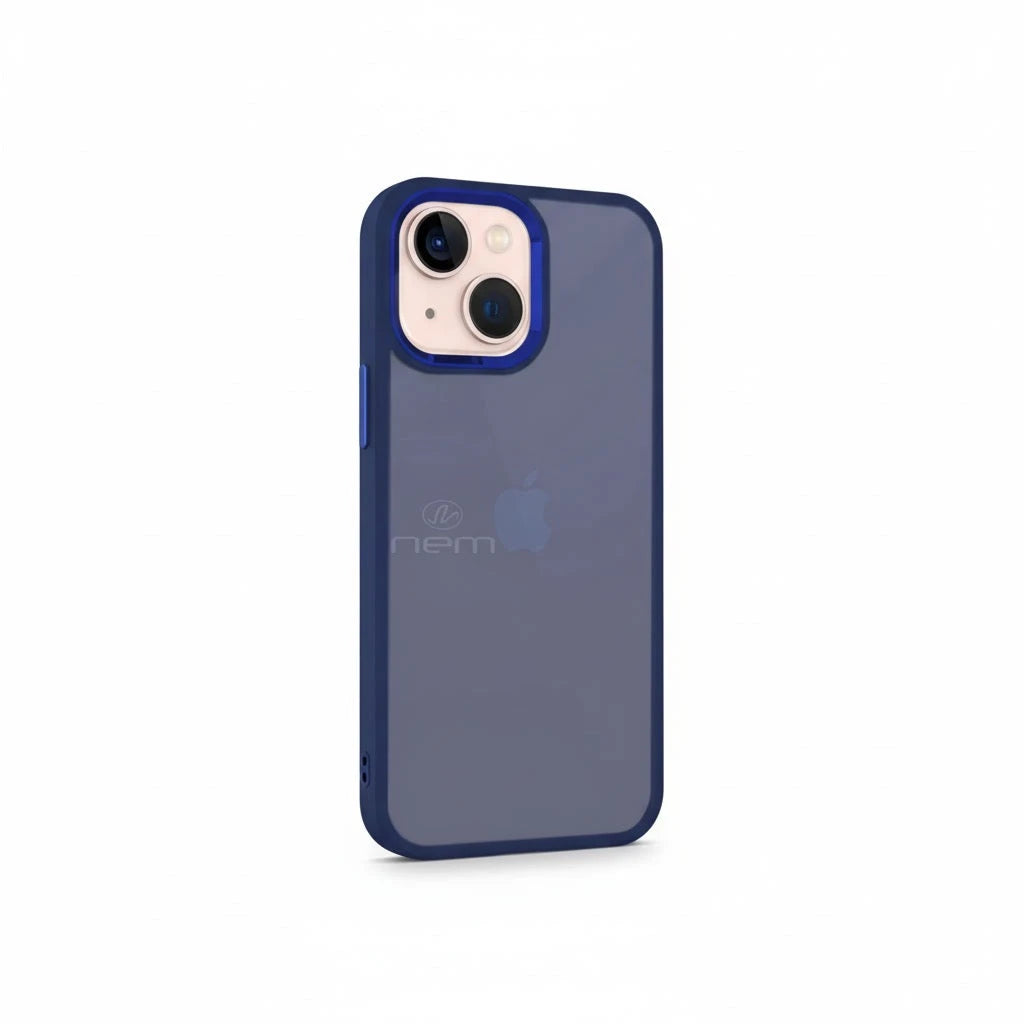 For iPhone 14 Pro case Matt Bumper TPC Case - Blue Trust Media 365ย iphone-case TRUST 365 Media